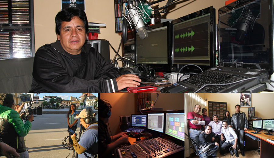 Producción de audio en cabina
